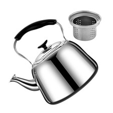  Theiere Avec Infuseur Bouilloire Inox Sifflante Théière En Acier Inoxydable