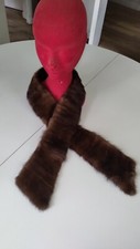 ÉTOLE , ÉCHARPE/COL - VINTAGE  FOURRURE VISON AUTHENTIQUE fourrure 118cm