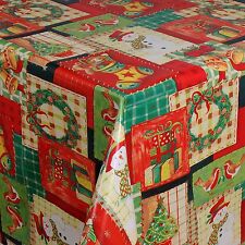 Toile Cirée Nappe Table au Mètre Noël Carré Rond Oval 01186-00