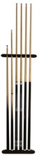 Set de billard-support mural + 2 queues professionnelles + standard + courtes