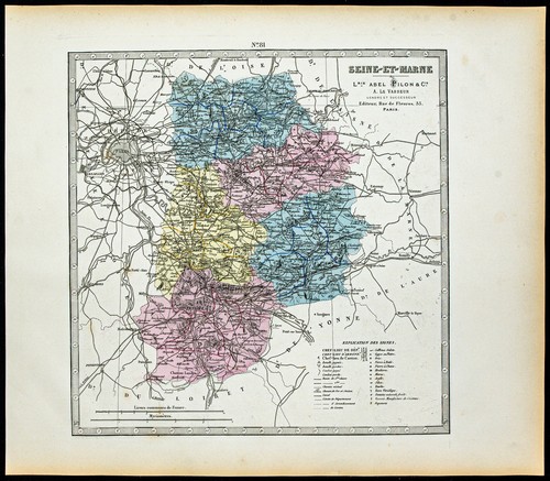 1877 carte géographique - carte, de