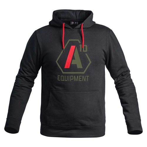 Hoodie a10 noir logos vert - noir,