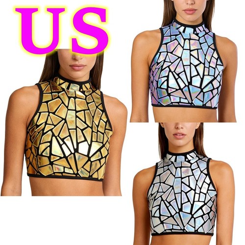 Women cropped vest tee - cropped,