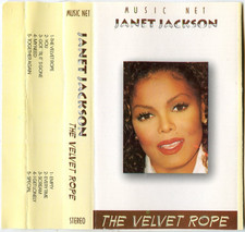 JANET JACKSON "THE VELVET ROPE" EGYPT K7 MC CASSETTE TAPE ALB AUDIO 97/ + RARE +