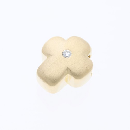 Pendentif croix diamant - , or