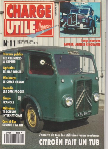 Charge utile tub citroen - charge,