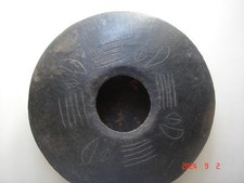 VASE OBLON AFRICAIN CERAMIQUE