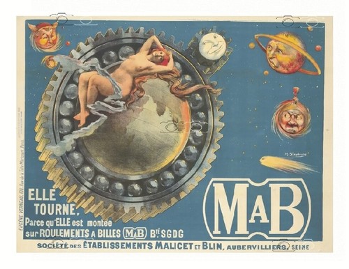 Publicité roulement bille mab - bille,