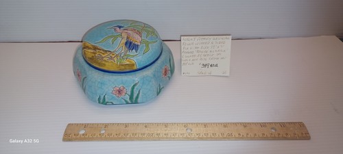 Longwy sided lidded dish - longwy,
