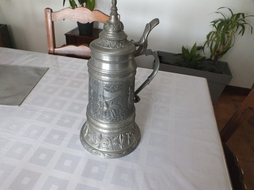 Chope biere etain - ,