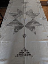 Nappe lin incrustations et