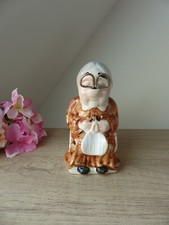 Amusant Dévidoir à Ficelle de Cuisine Grand Mère en Céramique Vintage