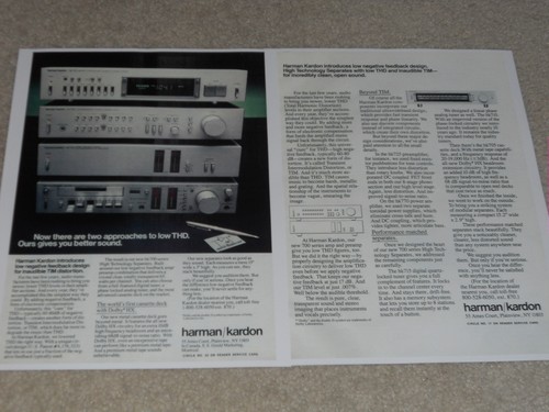 Harman kardon 1981 system - system, ad