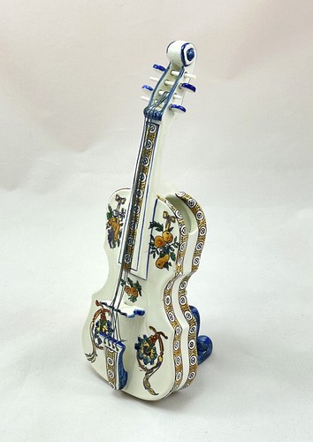 Violon faïence gien - violon,