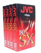 Lot 4 Video cassette JVC SX