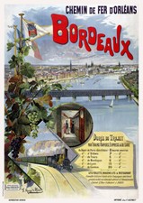 Affiche chemin de fer Orléans