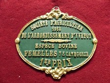 Plaque concours agricole - concours,