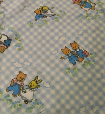 Drap bleu Vintage Les petits Malins Sylvanians 170 x 260 cm