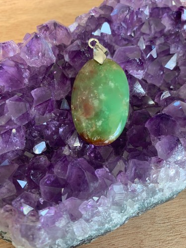 Pendentif chrysoprase - pendentif,