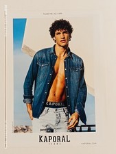 KAPORAL vintage Print Ad !! " Suit of Jeans for Men "