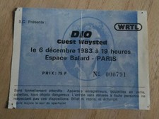 ticket billet used stub place