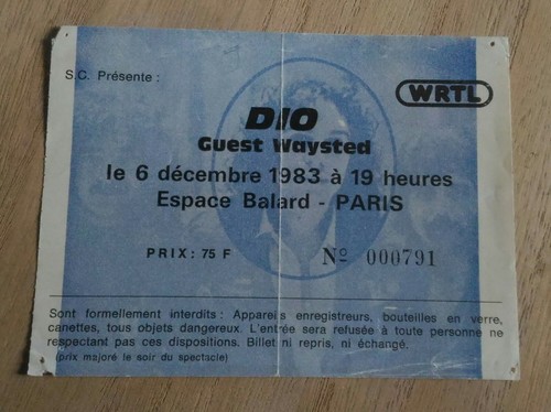Ticket billet used stub place - billet,