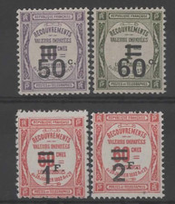 FRANCE  TIMBRE TAXE 1926 YVERT N° 51 à54 (**) cote 120€ à 15% de la cote
