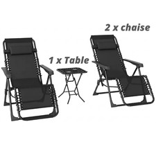 2x Chaise Longue Gravité