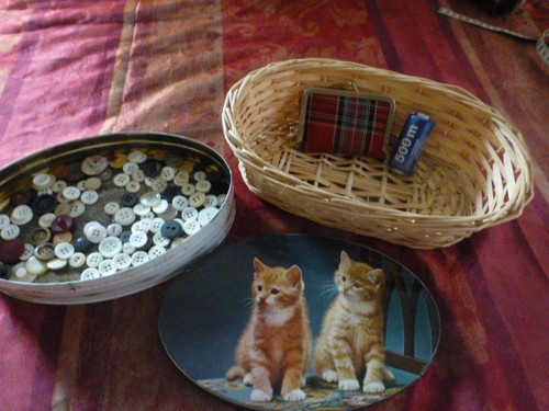 Lot les chats ancienne - chats=ancienne, boite