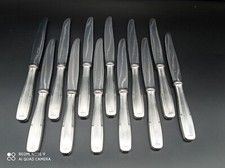 12 couteaux à entremets CHRISTOFLE ALFENIDE en Métal Argenté Mod Paris ,20 cm .