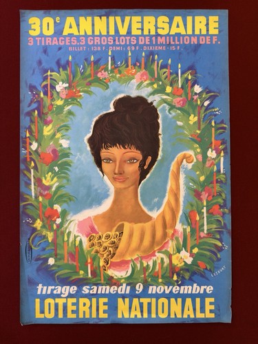 Affiche originale publicitaire - affiche,