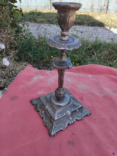 Ancien chandelier bougeoir - , ou