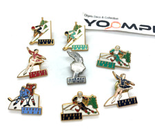 Rare lot pins Arthus Bertrand Savoie jeux olympique albertville lot pins Viele