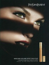 Publicité Papier - Mascara d'Yves Saint Laurent de 2008, Égérie Cara Delevingne
