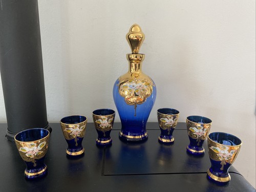 Ancienne carafe verres a - ancienne, 6