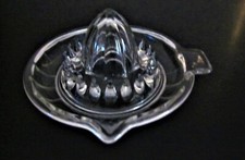 Presse agrumes vintage en verre transparent Presse citron,orange, pamplemousse..