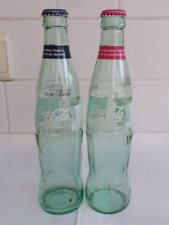 Lot de 2 bouteilles coca cola canadienne en verre