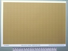 Sticker tuile jaune pour toiture _ calibre N (échelle 1:160) - Feuille A4 297x21