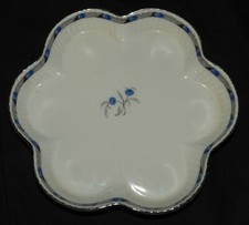 Coupelle PORCELAINE DE LIMOGES Petites fleurs bleues (17.5 cm très bon état)