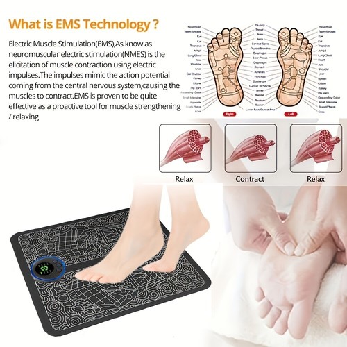 Tapis ems massage pieds - ems,