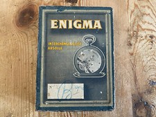 Boîte Ancienne En Carton - ENIGMA - 6,8 x 12,3 x 2,4 cm - Vide