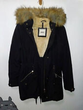 Parka / Manteau Pimkie noir d'Hiver excellent état avec fourrure