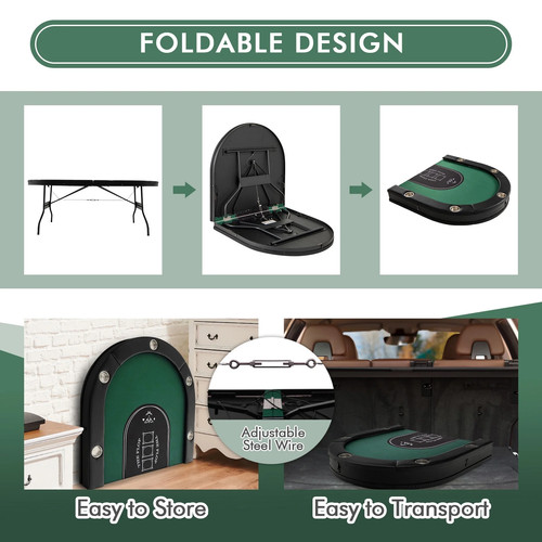 Foldable player poker - foldable,