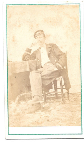 Photo cdv portrait - photo, militaire