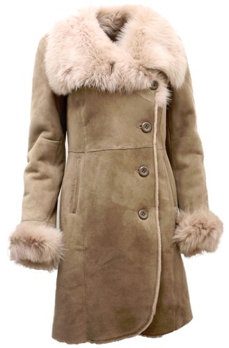 Manteau femme suède beige - manteau,