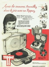 Publicité Advertising 089  1961  Salon radio télévision Teppaz  mallette TD ECO