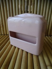 Distributeur Dévidoir papier toilette mural porcelaine rose design Anglais JEYES