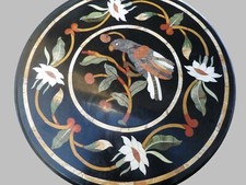 18 " Marbre Table Inlaid Demi