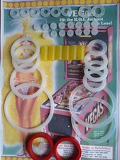 FLIPPER GOTTLIEB -VEGAS-KIT ELASTIQUES SILICONE TRANSPARENT-RUBBER PINBALL RING