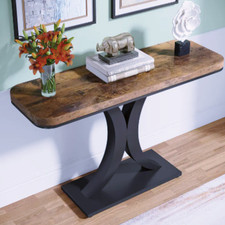 Console d’entrée bois & métal – Design industriel chic – Meuble haut de gamme